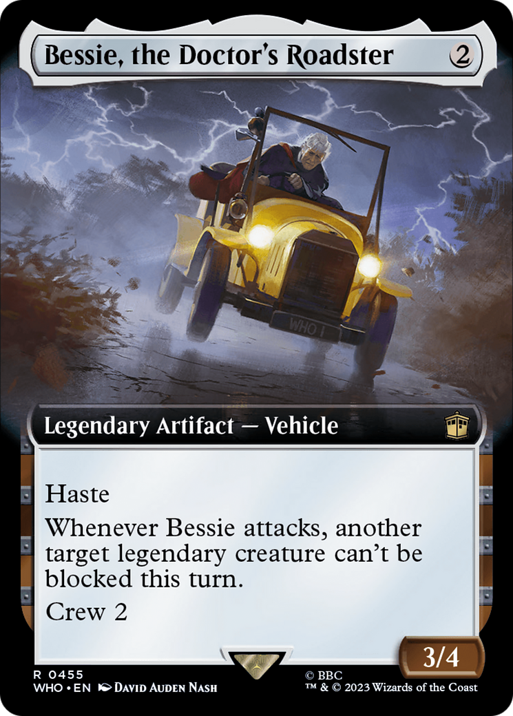 Bessie, the Doctor's Roadster (Extended Art) [Doctor Who] | Sanctuary Gaming