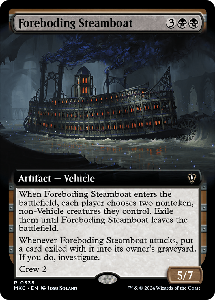 Foreboding Steamboat (Extended Art) [Murders at Karlov Manor Commander] | Sanctuary Gaming