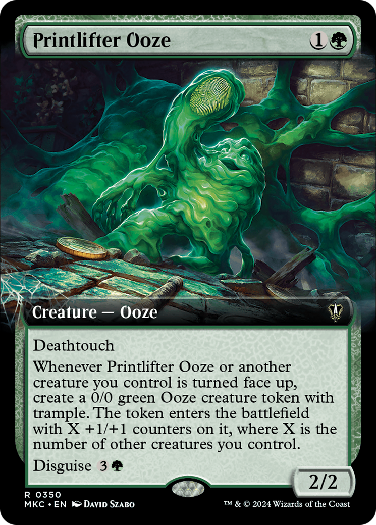 Printlifter Ooze (Extended Art) [Murders at Karlov Manor Commander] | Sanctuary Gaming