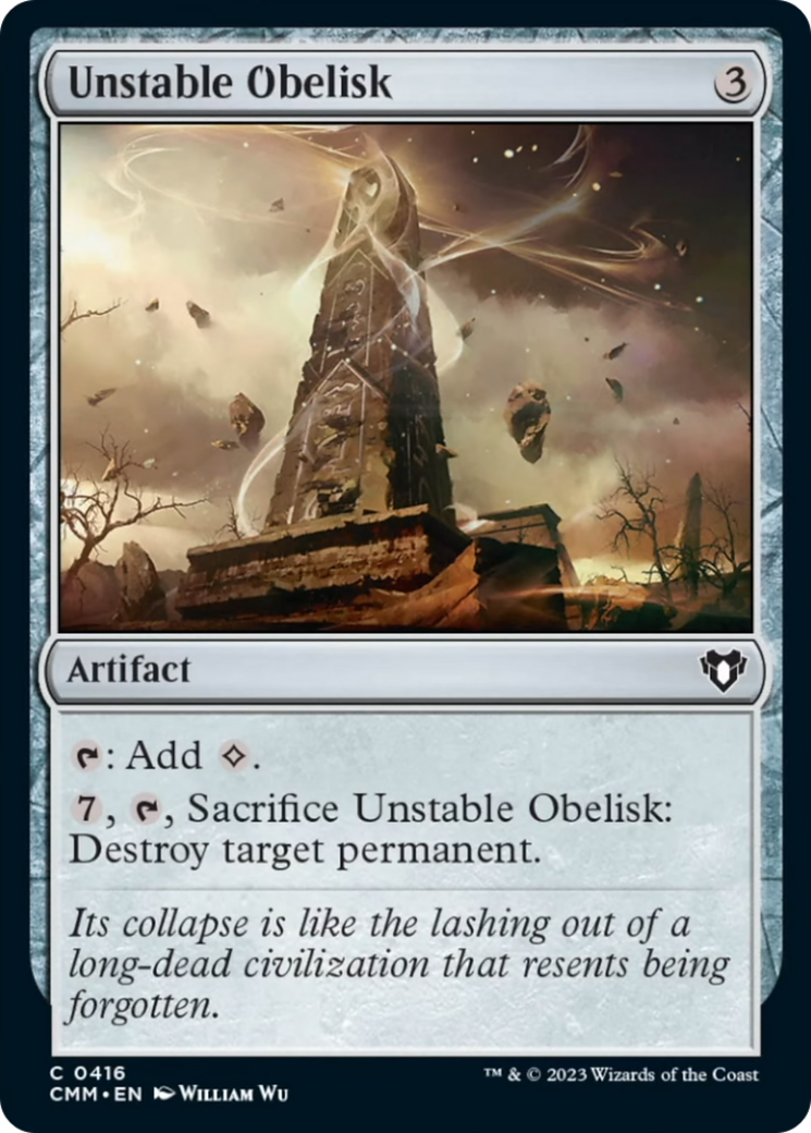 Unstable Obelisk [Commander Masters] | Sanctuary Gaming