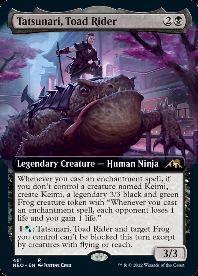 Tatsunari, Toad Rider (Extended Art) [Kamigawa: Neon Dynasty] | Sanctuary Gaming