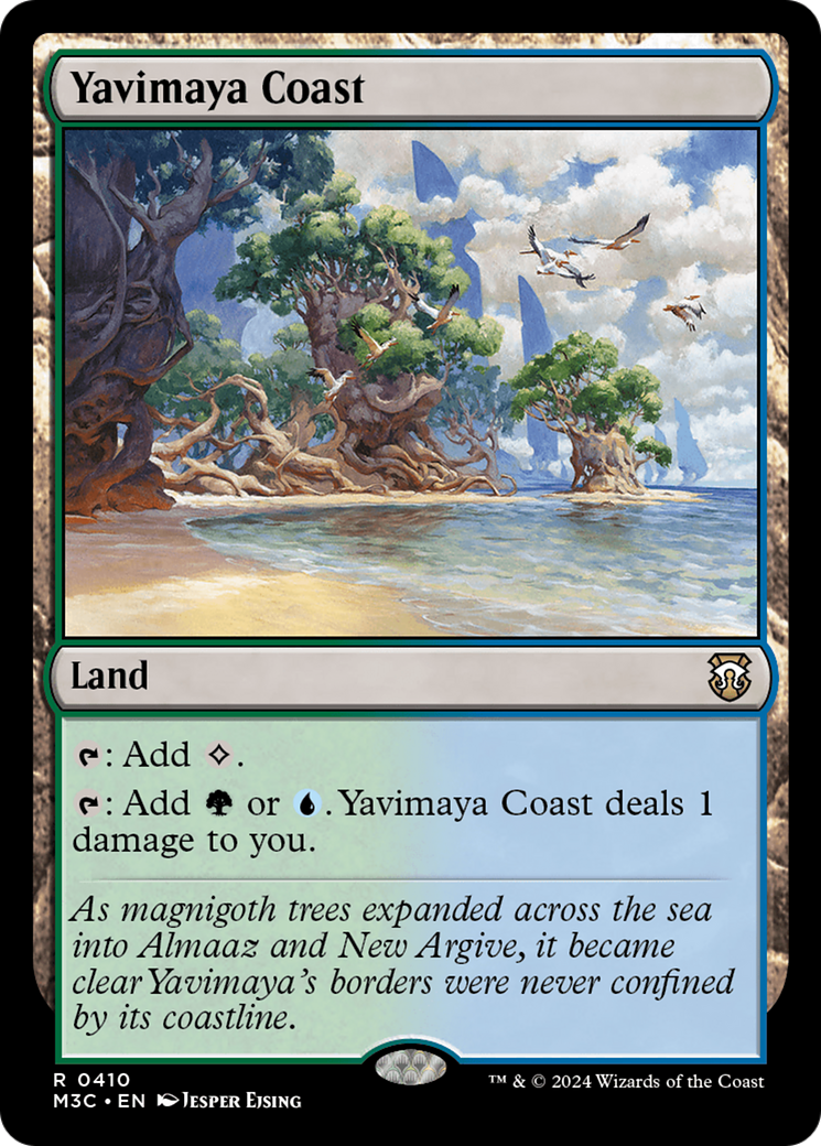 Yavimaya Coast (Ripple Foil) [Modern Horizons 3 Commander] | Sanctuary Gaming