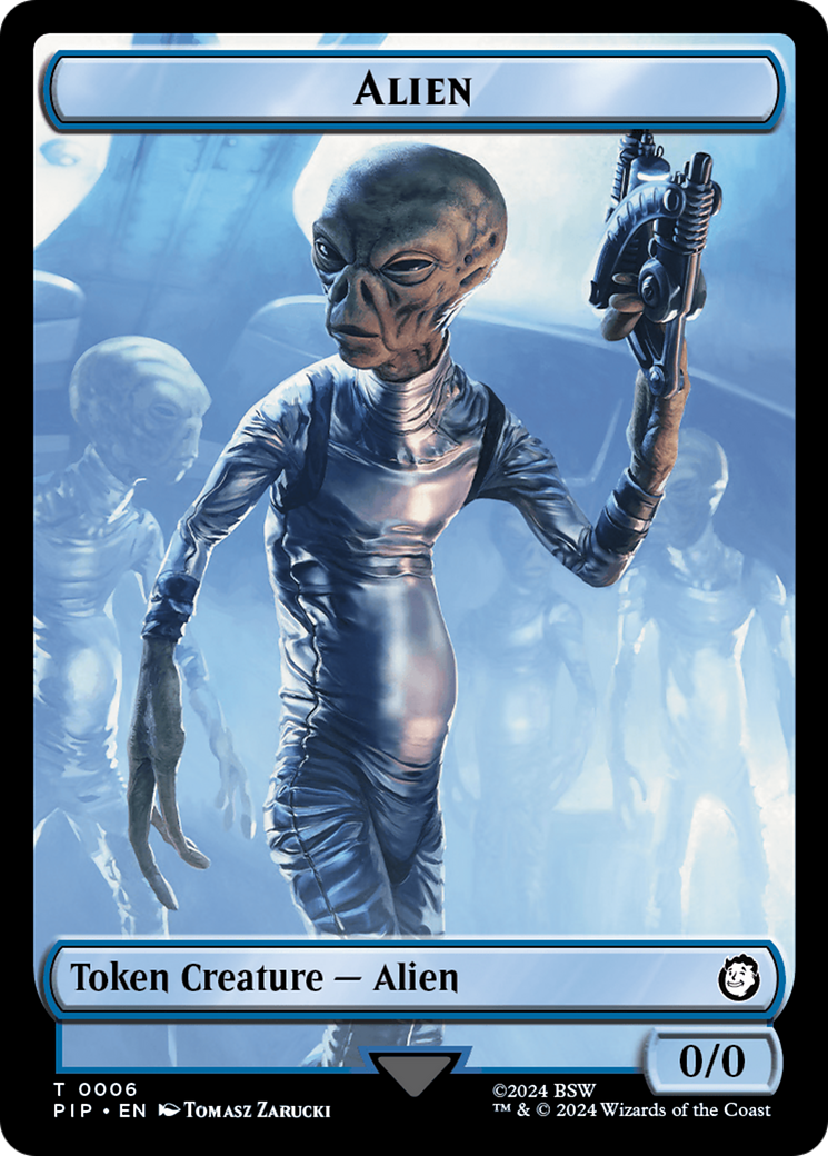 Treasure (0019) // Alien Double-Sided Token [Fallout Tokens] | Sanctuary Gaming