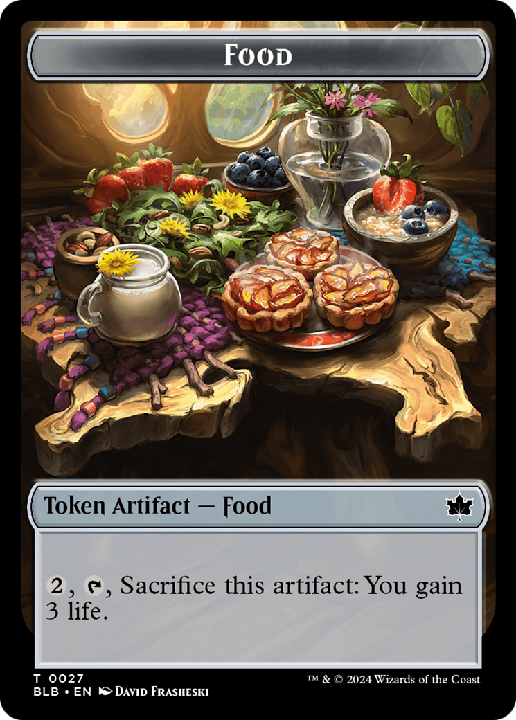 Squirrel // Food Double-Sided Token [Bloomburrow Tokens] | Sanctuary Gaming