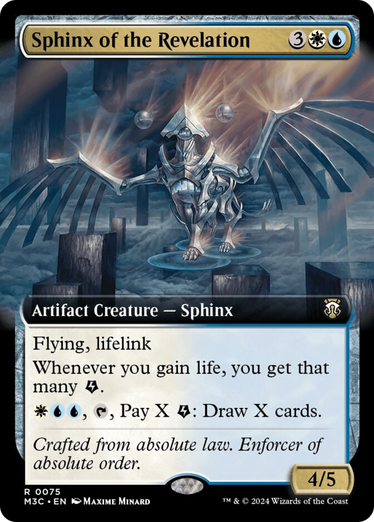 Sphinx of the Revelation (Extended Art) (Ripple Foil) [Modern Horizons 3 Commander] | Sanctuary Gaming