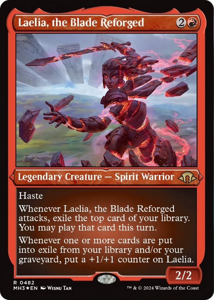 Laelia, the Blade Reforged (Foil Etched) [Modern Horizons 3] | Sanctuary Gaming