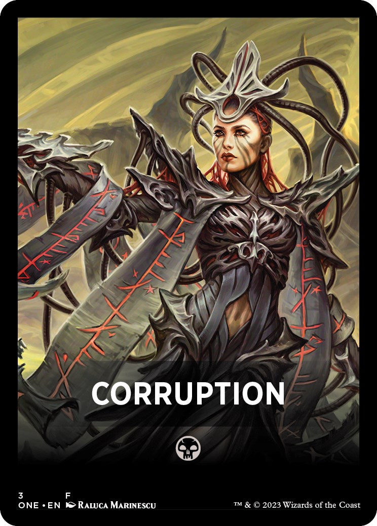Corruption Theme Card [Phyrexia: All Will Be One Tokens] | Sanctuary Gaming