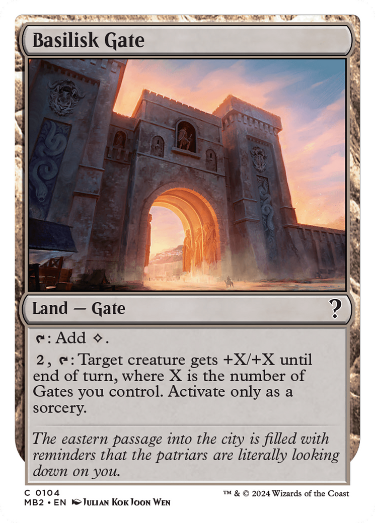 Basilisk Gate (White Border) [Mystery Booster 2] | Sanctuary Gaming