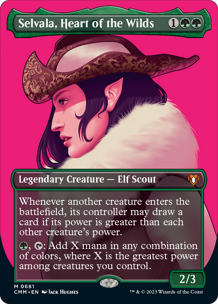 Selvala, Heart of the Wilds (Borderless Profile) [Commander Masters] | Sanctuary Gaming