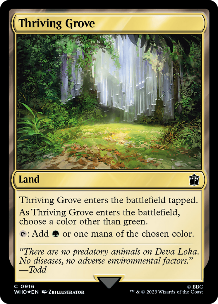Thriving Grove (Surge Foil) [Doctor Who] | Sanctuary Gaming