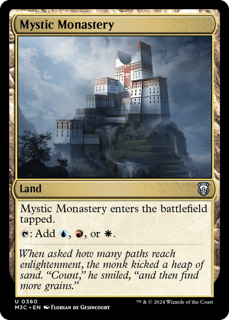 Mystic Monastery (Ripple Foil) [Modern Horizons 3 Commander] | Sanctuary Gaming