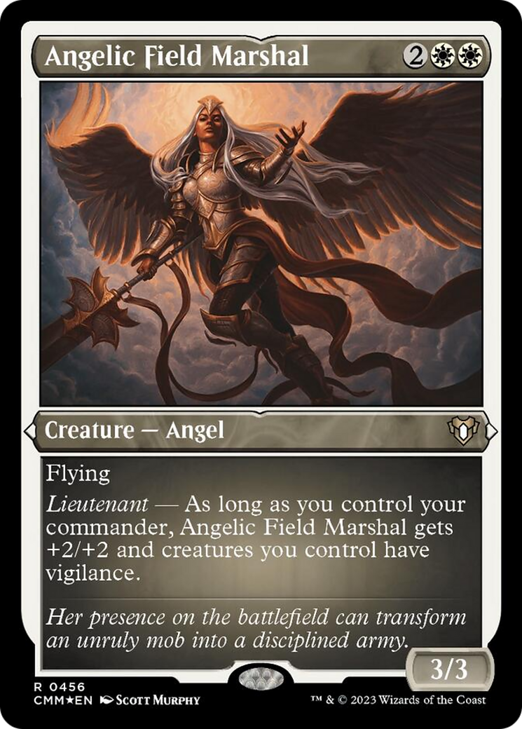 Angelic Field Marshal (Foil Etched) [Commander Masters] | Sanctuary Gaming