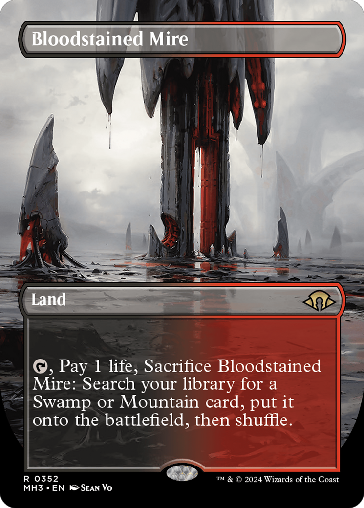 Bloodstained Mire (Borderless) [Modern Horizons 3] | Sanctuary Gaming