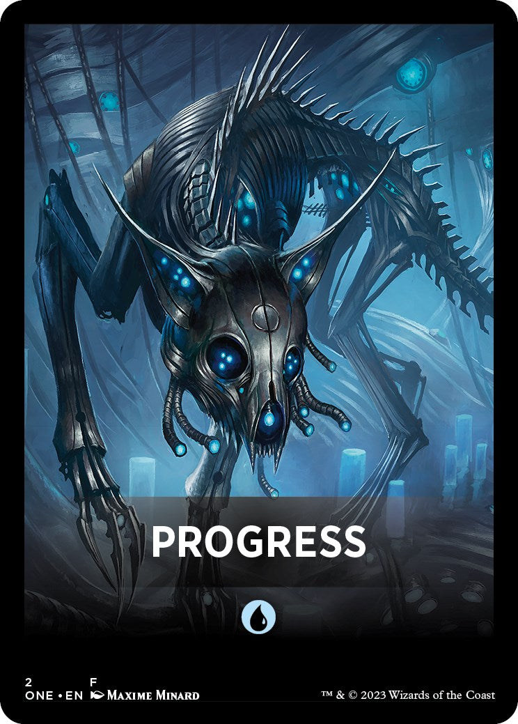 Progress Theme Card [Phyrexia: All Will Be One Tokens] | Sanctuary Gaming