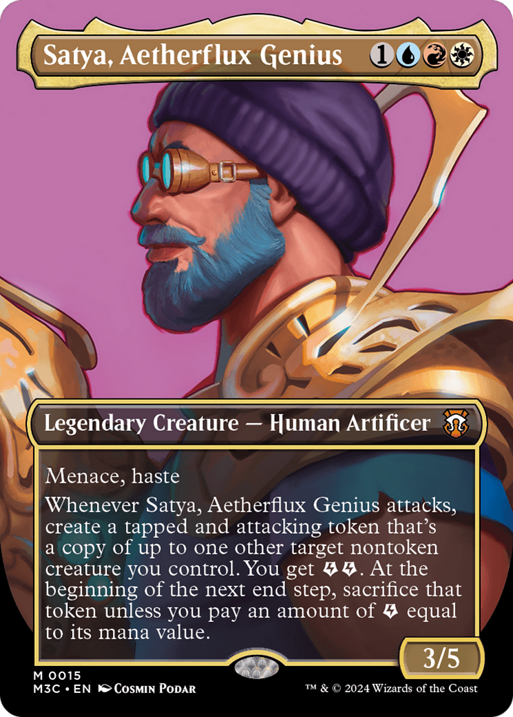 Satya, Aetherflux Genius (Borderless) [Modern Horizons 3 Commander] | Sanctuary Gaming