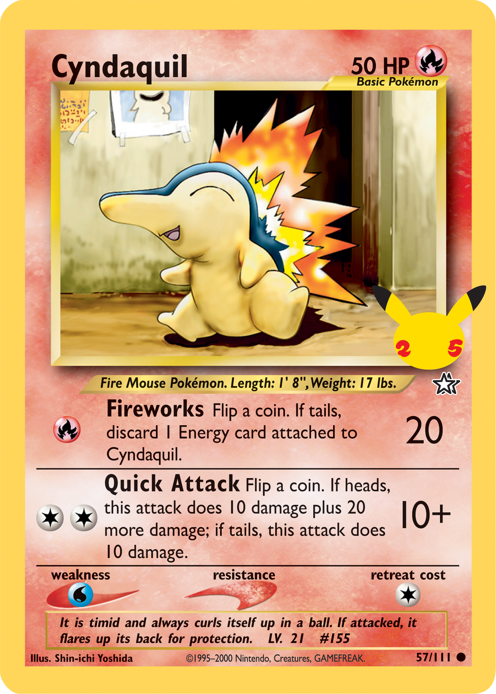 Cyndaquil (57/111) (Jumbo Card) [First Partner Pack] | Sanctuary Gaming