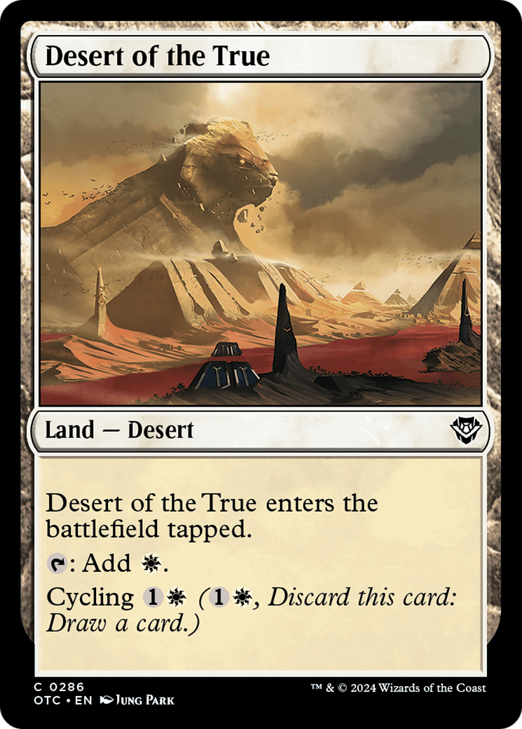 Desert of the True [Outlaws of Thunder Junction Commander] | Sanctuary Gaming