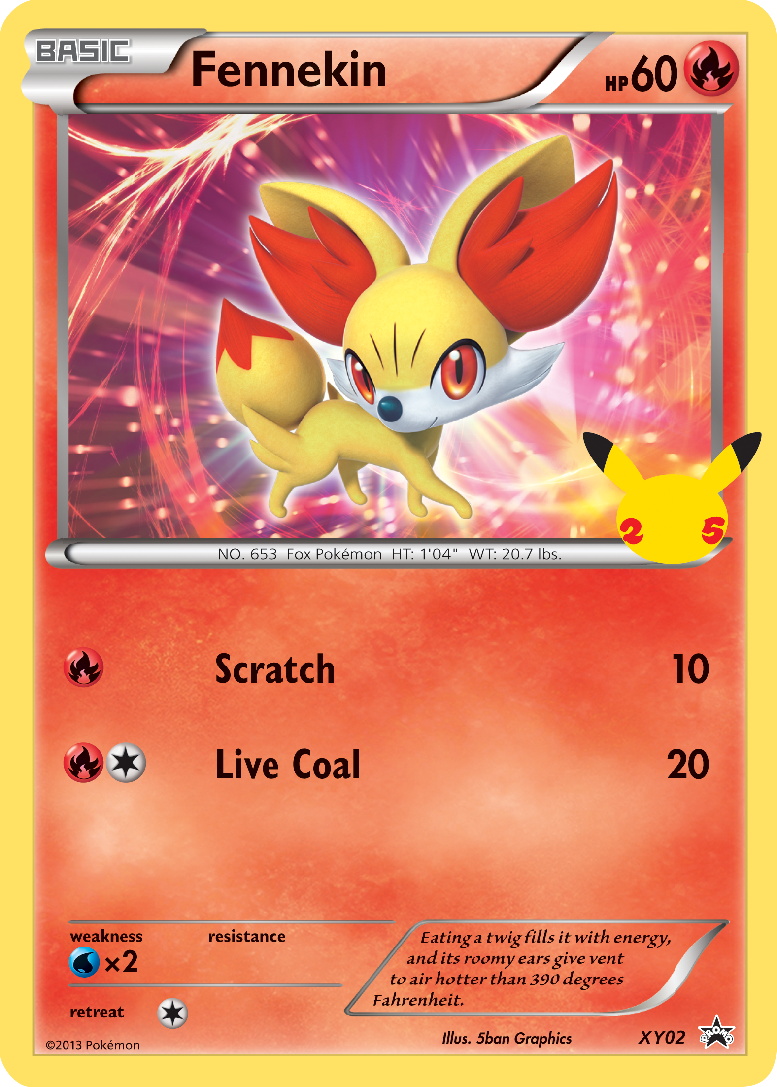 Fennekin (XY02) (Jumbo Card) [First Partner Pack] | Sanctuary Gaming