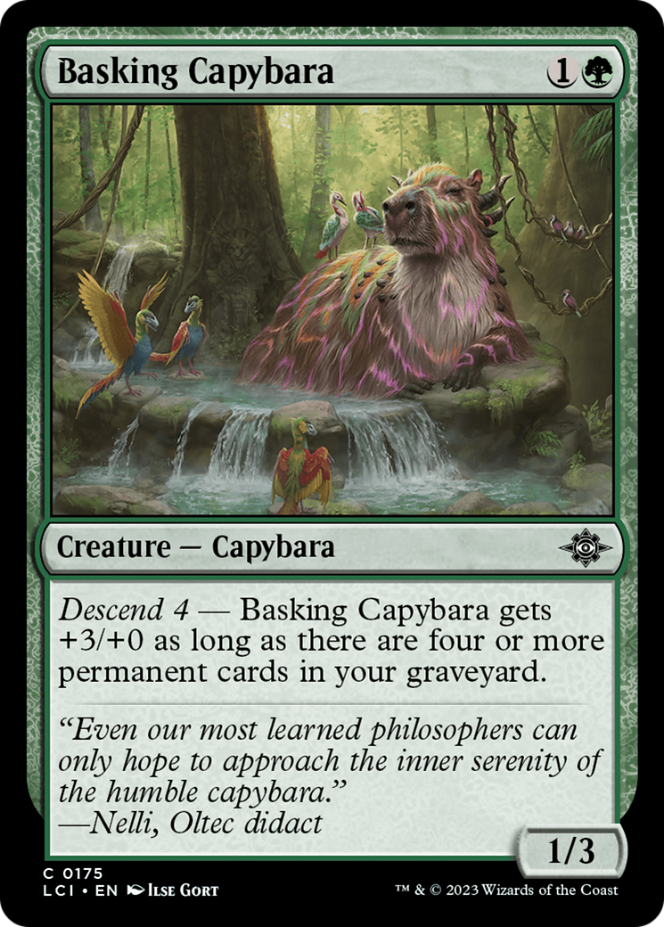 Basking Capybara [The Lost Caverns of Ixalan] | Sanctuary Gaming