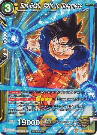 Son Goku, Path to Greatness (Power Booster) (P-115) [Promotion Cards] | Sanctuary Gaming