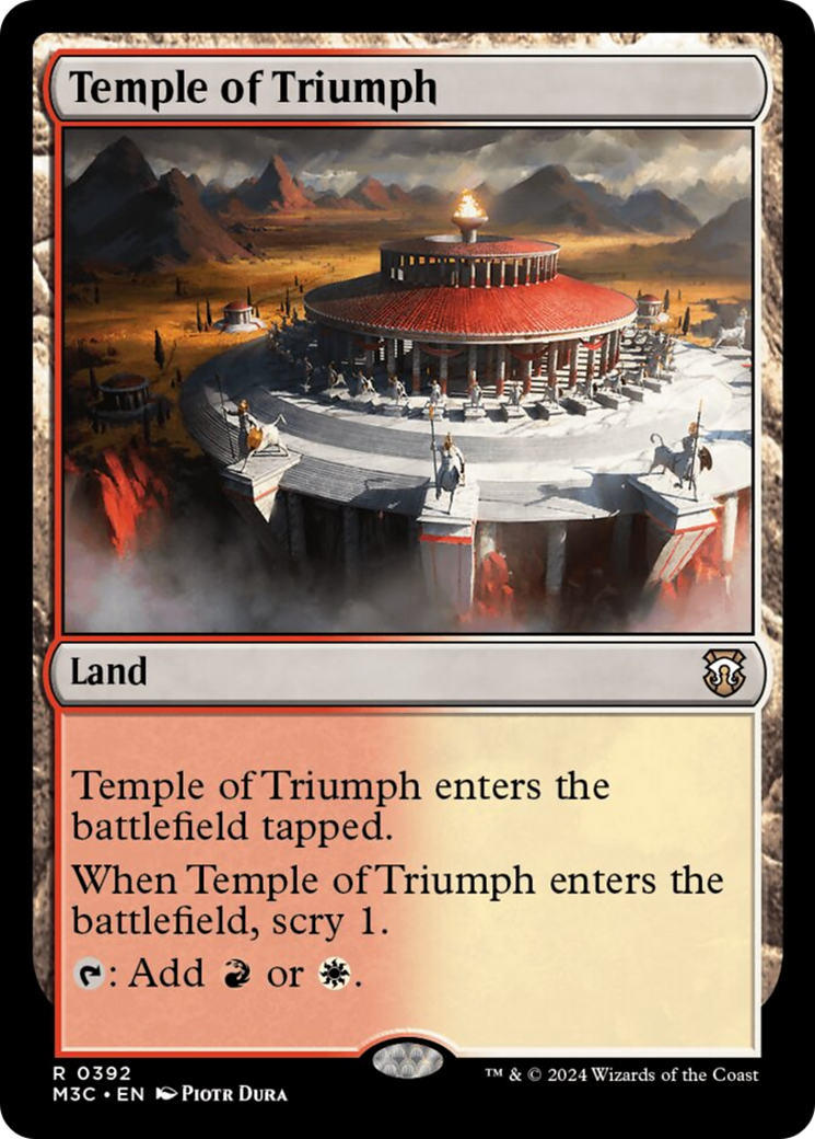 Temple of Triumph (Ripple Foil) [Modern Horizons 3 Commander] | Sanctuary Gaming