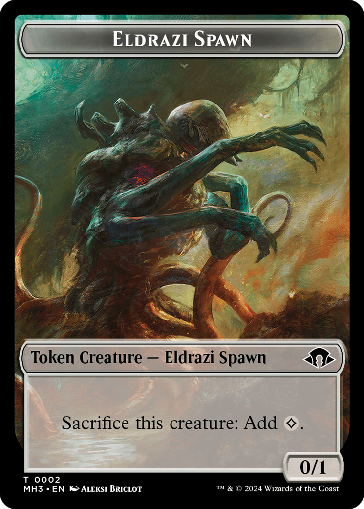 Eldrazi Spawn // Clue Double-Sided Token [Modern Horizons 3 Tokens] | Sanctuary Gaming