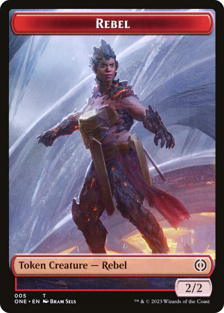 Rebel Token [Phyrexia: All Will Be One Tokens] | Sanctuary Gaming