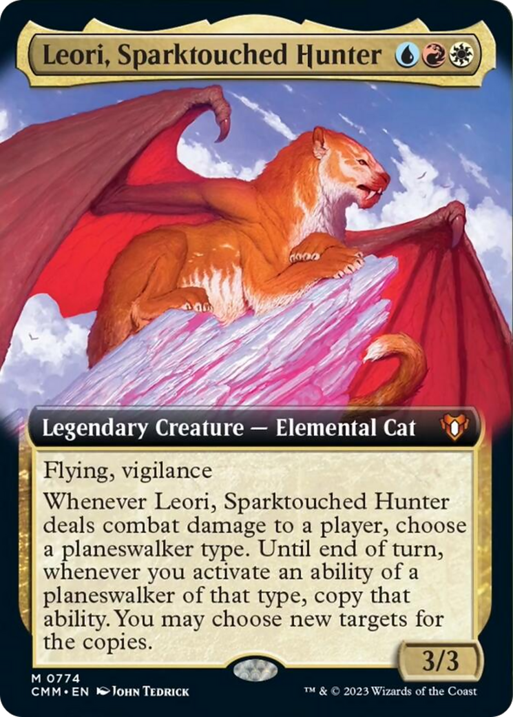 Leori, Sparktouched Hunter (Extended Art) [Commander Masters] | Sanctuary Gaming
