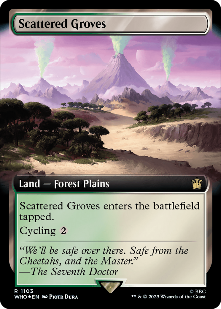 Scattered Groves (Extended Art) (Surge Foil) [Doctor Who] | Sanctuary Gaming