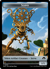 Phyrexian Myr (Ripple Foil) // Servo Double-Sided Token [Modern Horizons 3 Commander Tokens] | Sanctuary Gaming