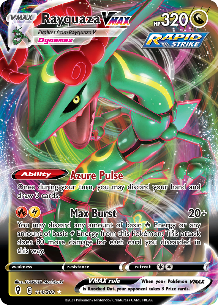 Rayquaza VMAX (111/203) (Jumbo Card) [Sword & Shield: Evolving Skies] | Sanctuary Gaming