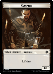 Vampire (0004) // Vampire Demon Double-Sided Token [The Lost Caverns of Ixalan Commander Tokens] | Sanctuary Gaming