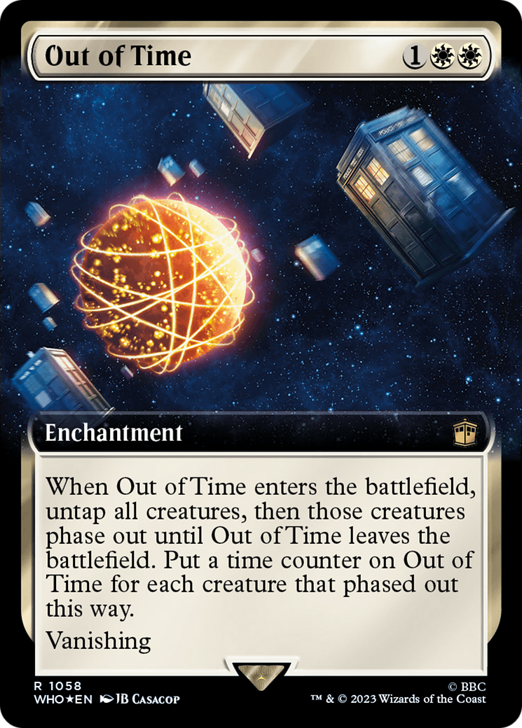 Out of Time (Extended Art) (Surge Foil) [Doctor Who] | Sanctuary Gaming