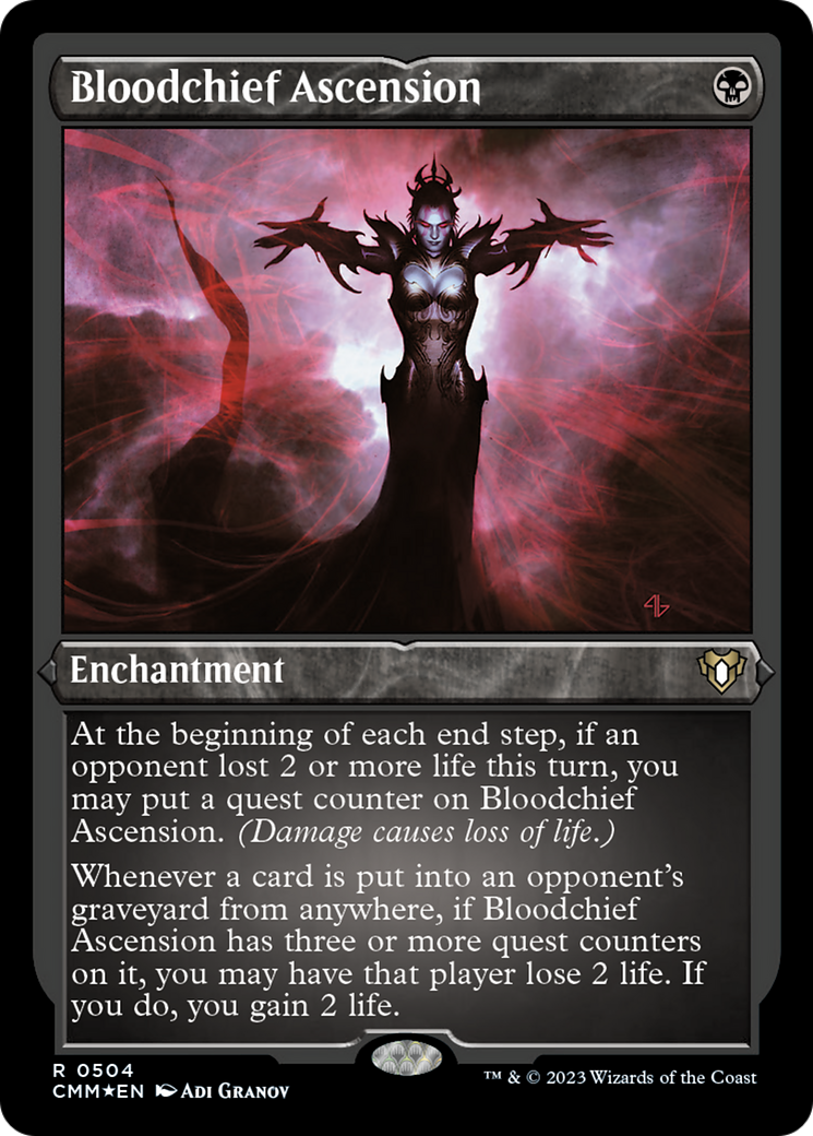 Bloodchief Ascension (Foil Etched) [Commander Masters] | Sanctuary Gaming