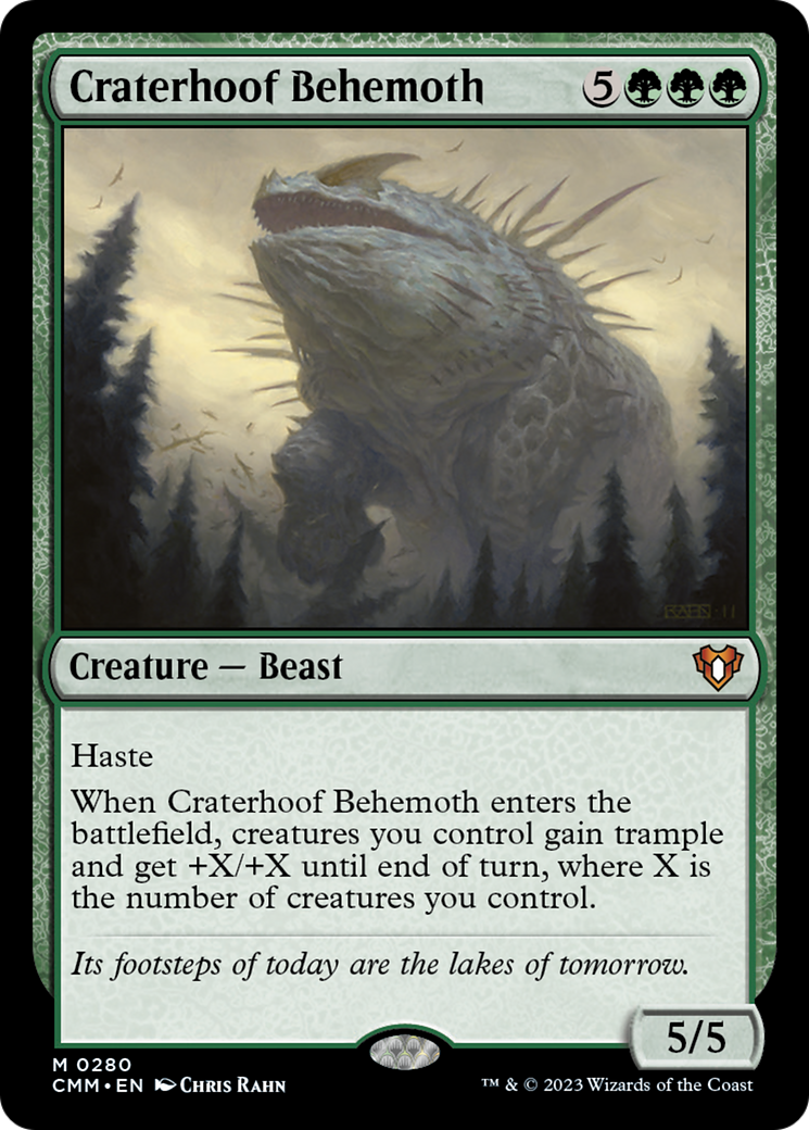 Craterhoof Behemoth [Commander Masters] | Sanctuary Gaming