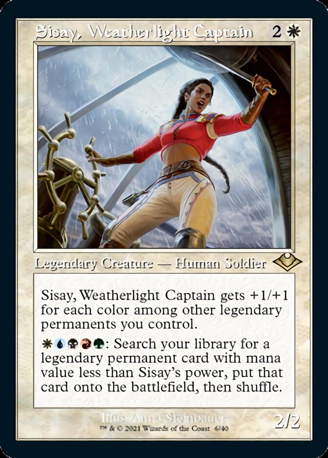 Sisay, Weatherlight Captain (Retro Foil Etched) [Modern Horizons] | Sanctuary Gaming