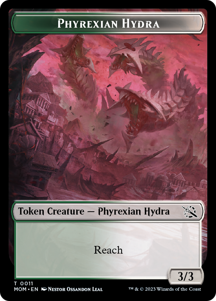 Monk // Phyrexian Hydra (11) Double-Sided Token [March of the Machine Tokens] | Sanctuary Gaming