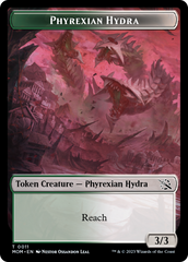 Warrior // Phyrexian Hydra (11) Double-Sided Token [March of the Machine Tokens] | Sanctuary Gaming