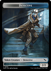 Detective // Human Double-Sided Token [Murders at Karlov Manor Tokens] | Sanctuary Gaming