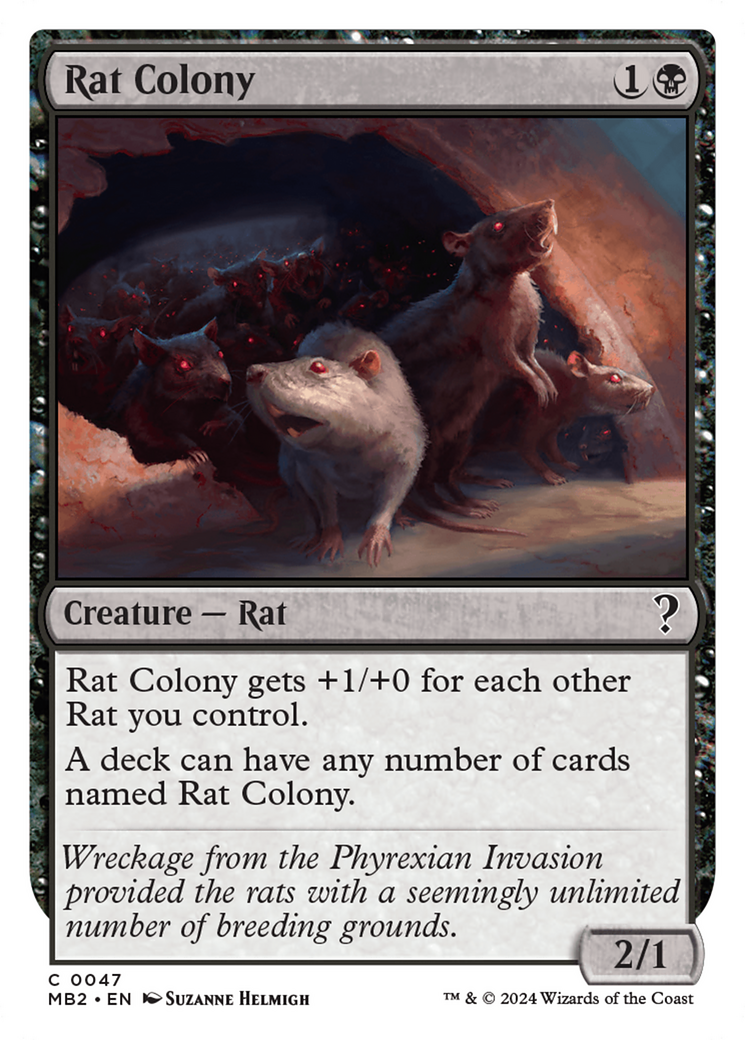 Rat Colony (White Border) [Mystery Booster 2] | Sanctuary Gaming