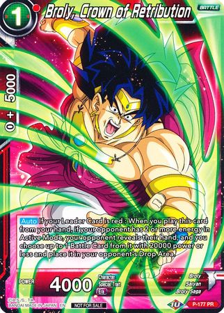 Broly, Crown of Retribution (P-177) [Promotion Cards] | Sanctuary Gaming
