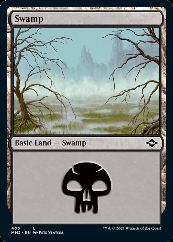 Swamp (486) (Foil Etched) [Modern Horizons 2] | Sanctuary Gaming