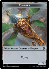 Goblin // Thopter Double-Sided Token [Bloomburrow Commander Tokens] | Sanctuary Gaming