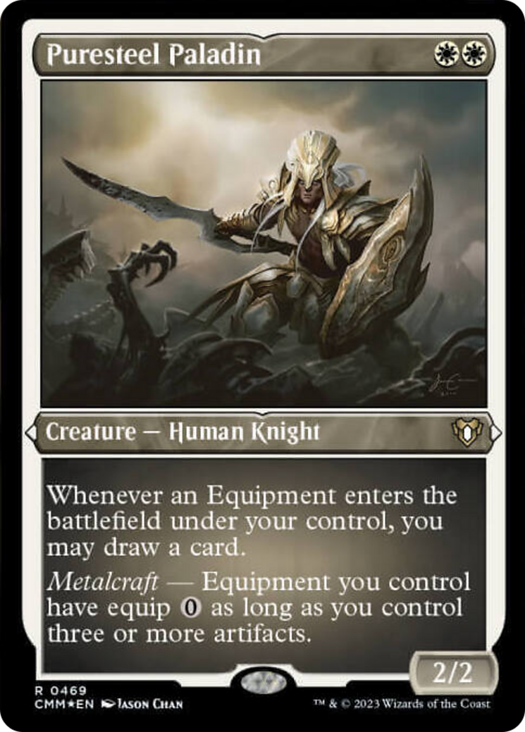 Puresteel Paladin (Foil Etched) [Commander Masters] | Sanctuary Gaming