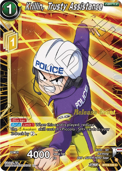Krillin, Trusty Assistance (Fighter's Ambition Holiday Pack) (BT19-105) [Tournament Promotion Cards] | Sanctuary Gaming