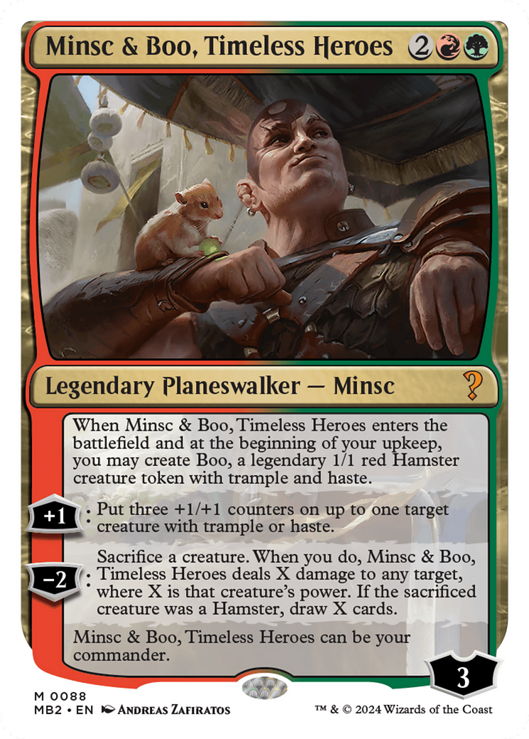 Minsc & Boo, Timeless Heroes (White Border) [Mystery Booster 2] | Sanctuary Gaming