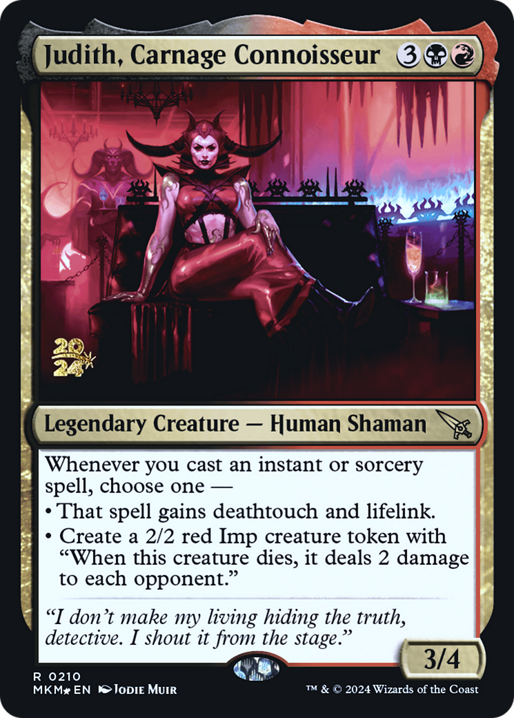 Judith, Carnage Connoisseur [Murders at Karlov Manor Prerelease Promos] | Sanctuary Gaming