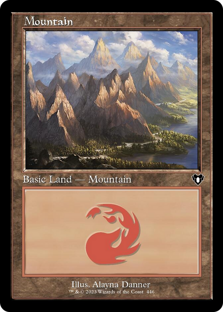Mountain (446) (Retro) [Commander Masters] | Sanctuary Gaming