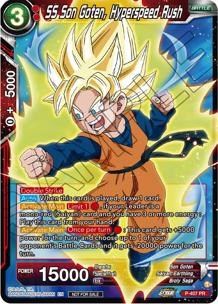 SS Son Goten, Hyperspeed Rush (Zenkai Series Tournament Pack Vol.1) (P-407) [Tournament Promotion Cards] | Sanctuary Gaming