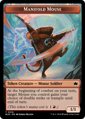 Sword // Manifold Mouse Double-Sided Token [Bloomburrow Tokens] | Sanctuary Gaming